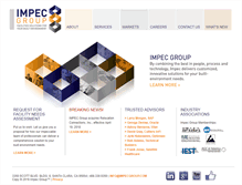 Tablet Screenshot of impecgroup.com